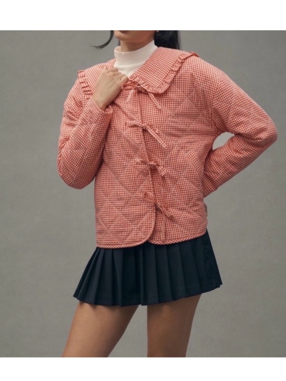 Anthropologie Maeve Gingham Jacket